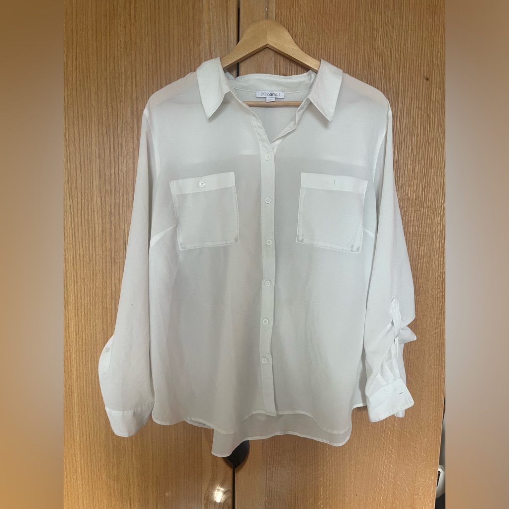 Oversized White Button Down